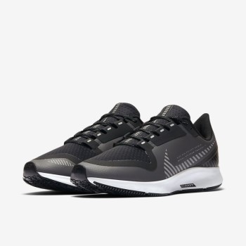 Nike Air Zoom Pegasus 36 Shield - Női Futócipő - Szürke/Fekete/Szürke/Titán